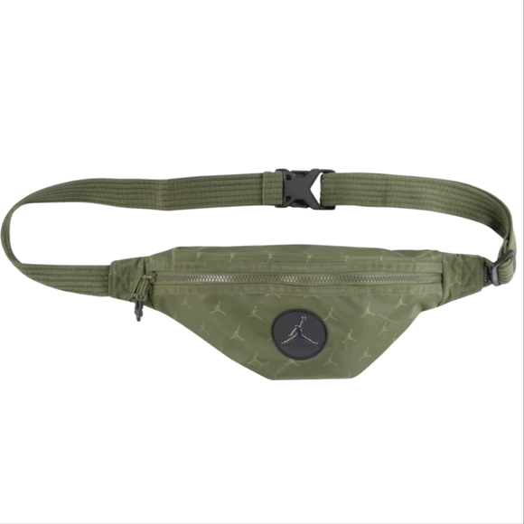 Nike Jordan Sling Bag Hip Pack Military Green New with Tags Metal Jordan‼️✅️ - Picture 2 of 6